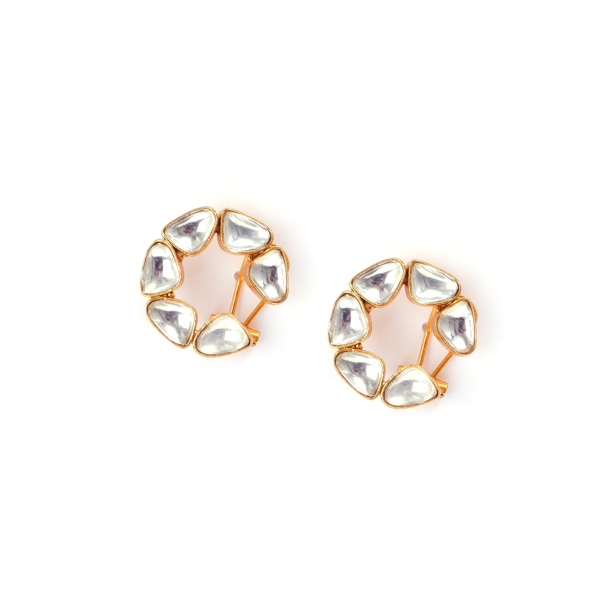 Polki stud earrings