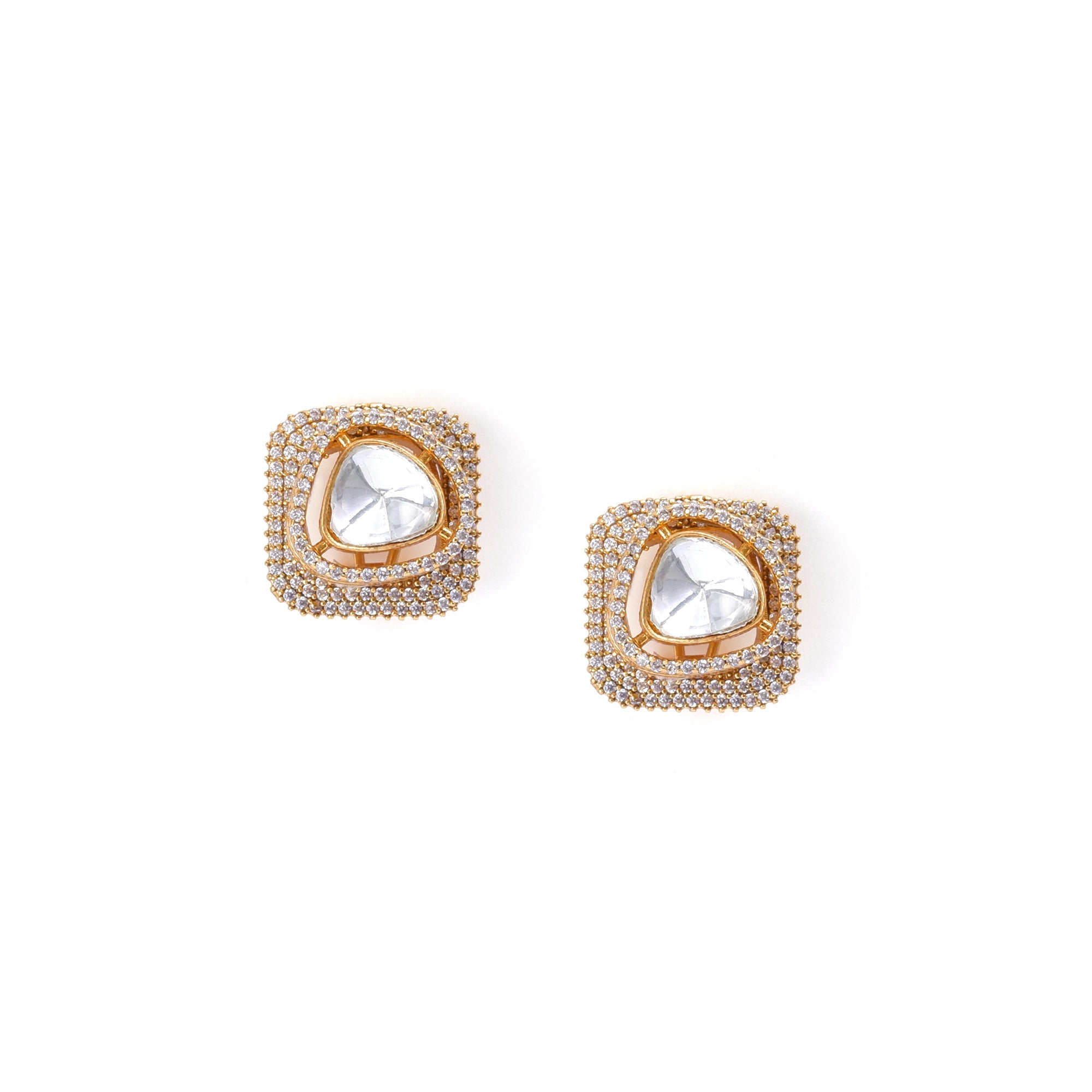 Moissanite Zircon Studs