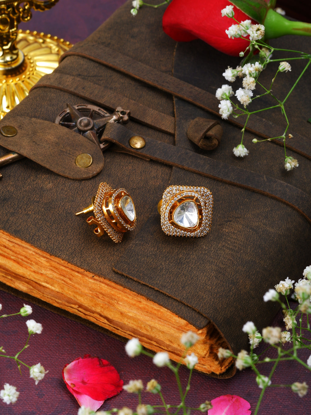 Moissanite Zircon Studs