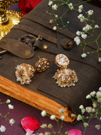 Aarohi moissanite jhumkas