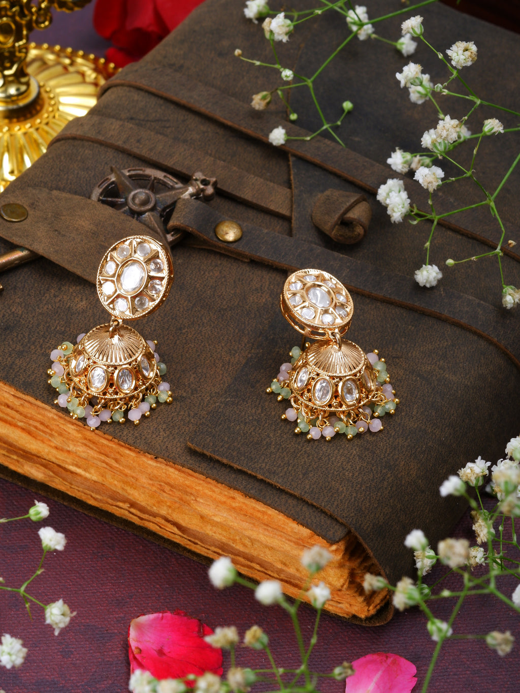 Aarohi moissanite jhumkas