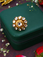 Statement kundan ring