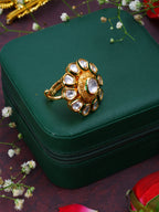 Statement kundan ring