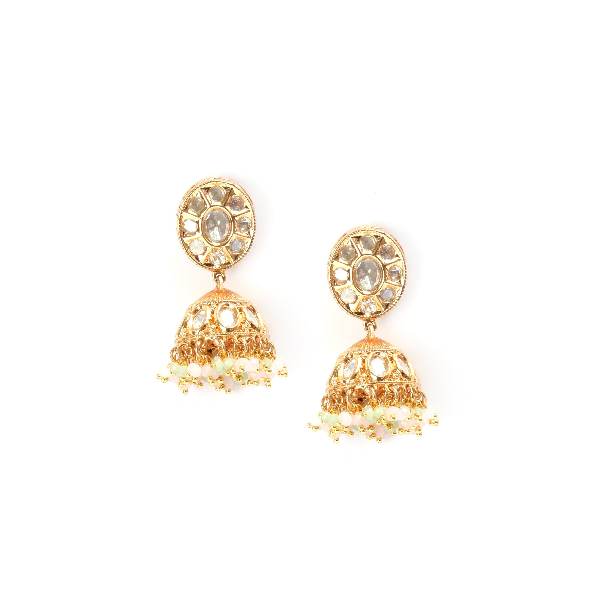 Aarohi moissanite jhumkas