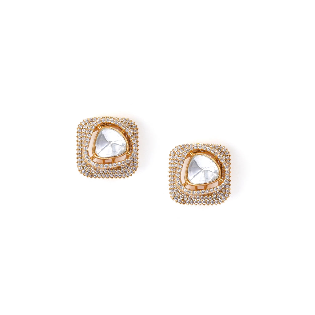 Moissanite Zircon Studs