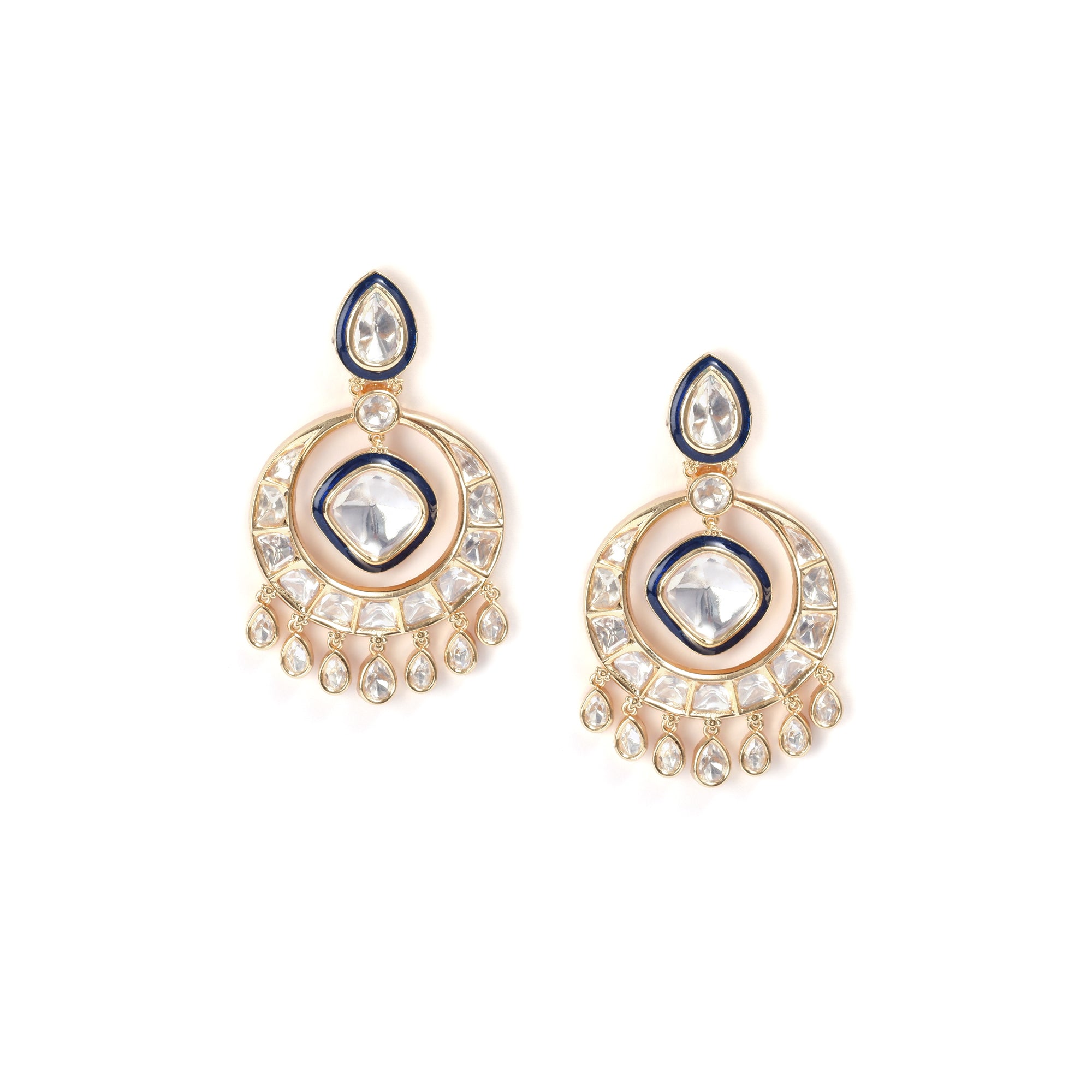 Royal chand polki danglers