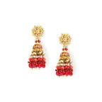 Ruby Kundan Jhumkas