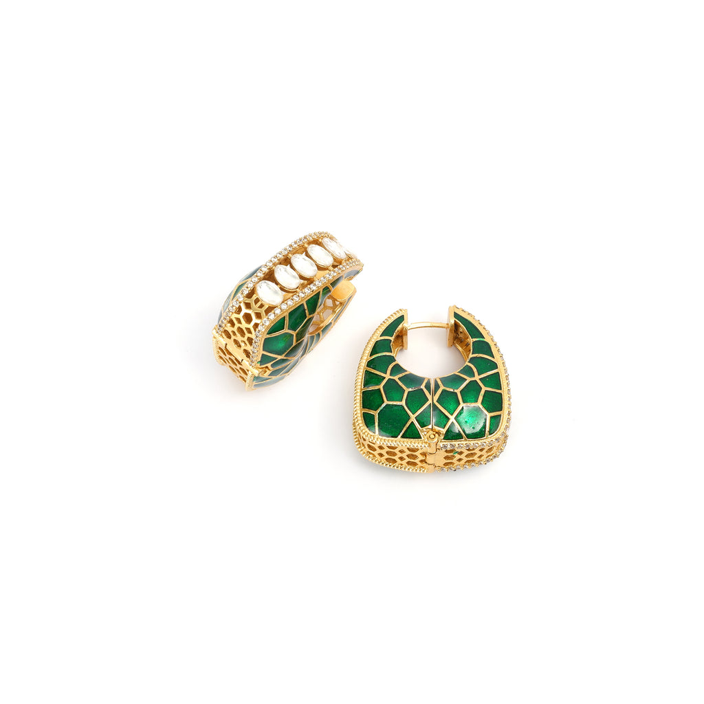 Emerald Hoops