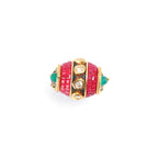 Meenakari Baguette Ring