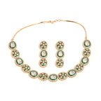 Emerald moissanite choker set